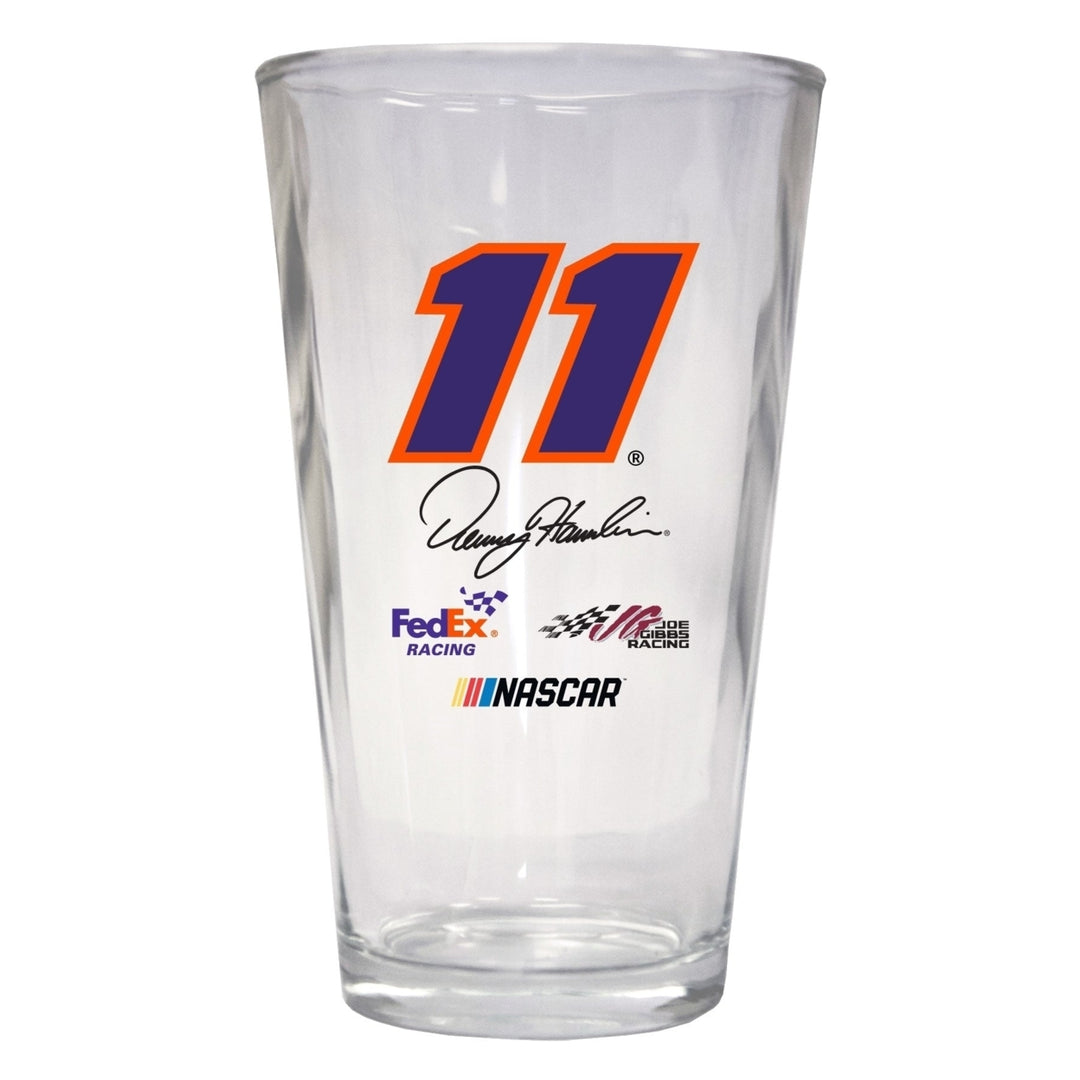 Denny Hamlin 11 NASCAR Pint Glass for 2020 Image 1