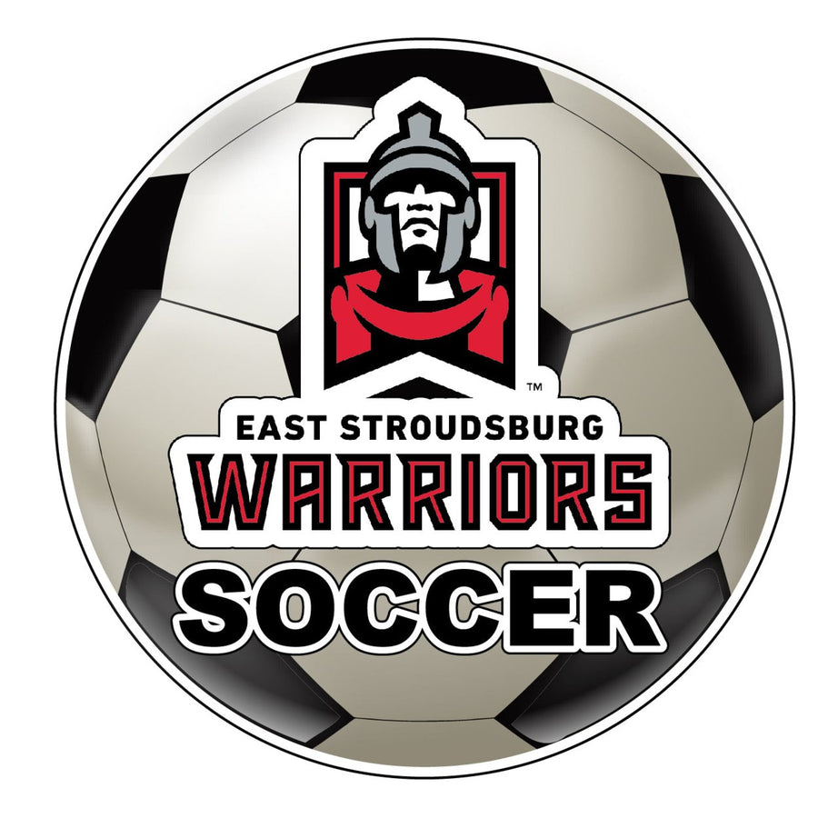 East Stroudsburg University 4-Inch Round Soccer Ball NCAA Soccer Passion Vinyl Sticker Image 1