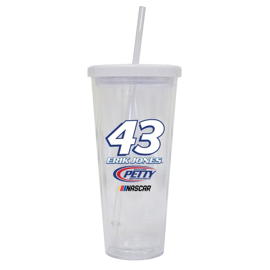 R and R Imports Erik Jones 43 24 oz Straw Tumbler Image 1