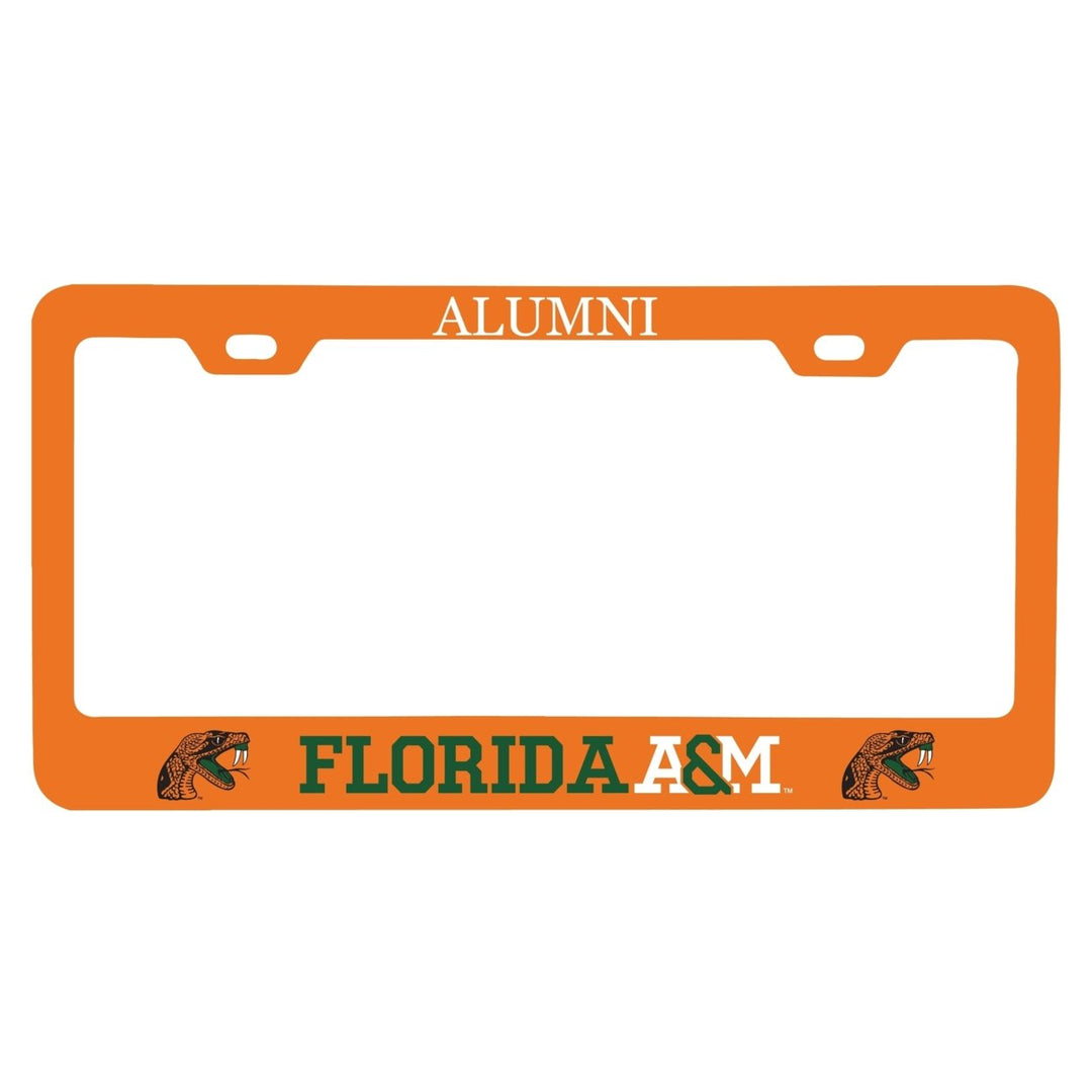 NCAA Florida AandM Rattlers Alumni License Plate Frame - Colorful Heavy Gauge Metal, Officially Licensed Image 1