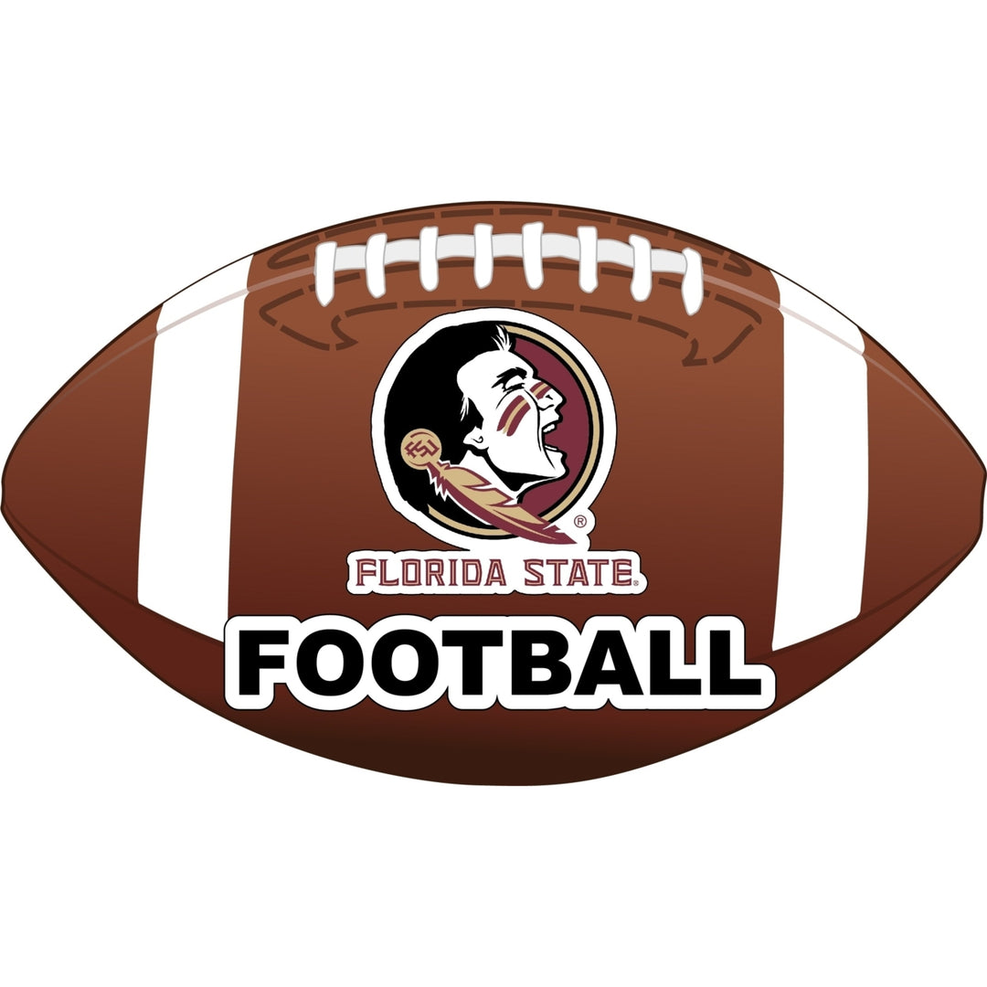 Florida State Seminoles 4-Inch Round Football NCAA Gridiron Glory Vinyl Decal Sticker Image 1