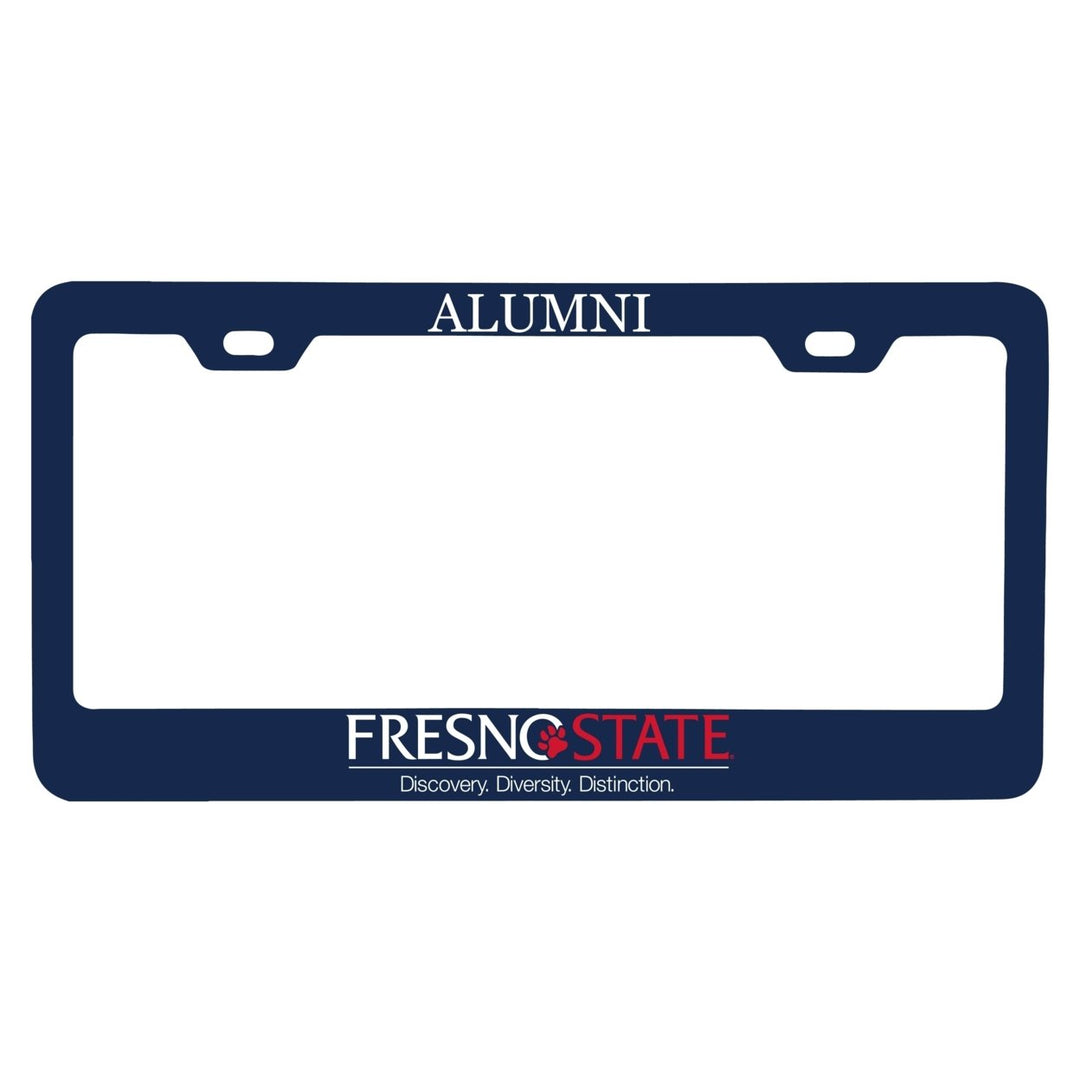 NCAA Fresno State Bulldogs Alumni License Plate Frame - Colorful Heavy Gauge Metal, Officially Licensed Image 1