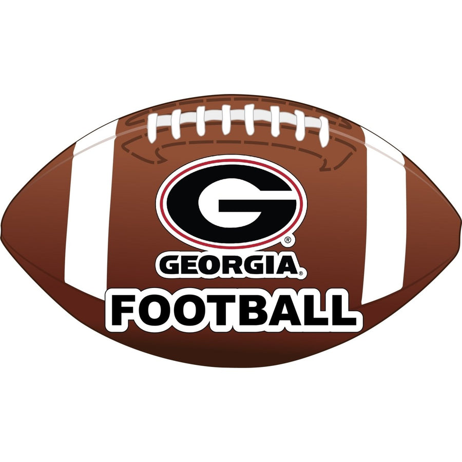 Georgia Bulldogs 4-Inch Round Football NCAA Gridiron Glory Vinyl Decal Sticker Image 1