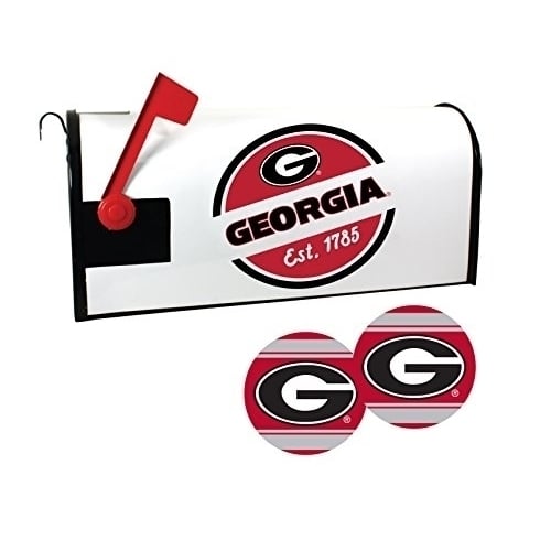 R and R Imports Georgia Bulldogs Magnetic Mailbox Cover and Sticker Set Image 1