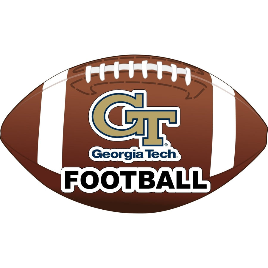 Georgia Tech Yellow Jackets 4-Inch Round Football NCAA Gridiron Glory Vinyl Decal Sticker Image 1