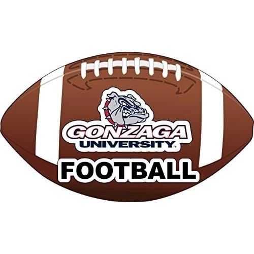 Gonzaga Bulldogs 4-Inch Round Football NCAA Gridiron Glory Vinyl Decal Sticker Image 1