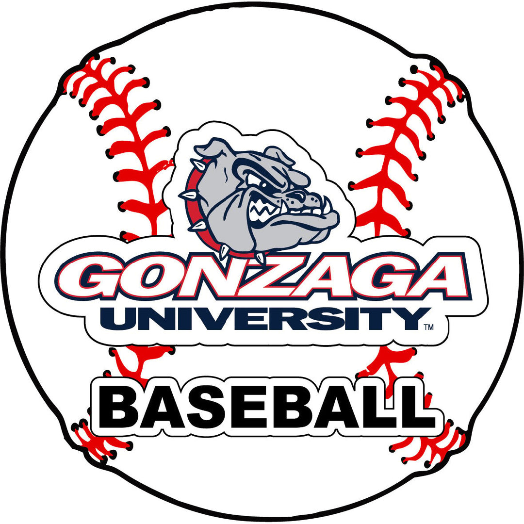 Gonzaga Bulldogs 4-Inch Round Baseball NCAA Passion Vinyl Decal Sticker Image 1