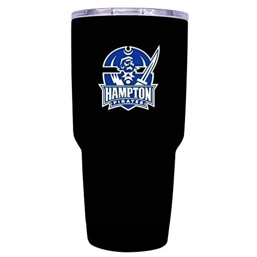 Hampton University 24 oz Black Insulated Stainless Steel Tumbler Image 1