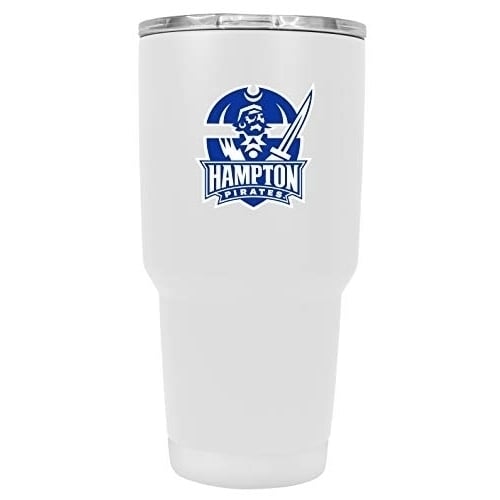 Hampton University 24 oz White Insulated Stainless Steel Tumbler Image 1