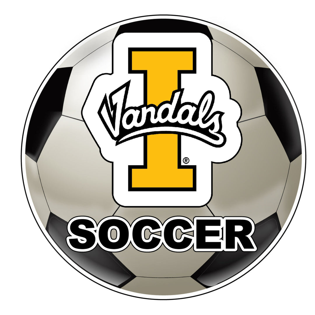 Idaho Vandals 4-Inch Round Soccer Ball NCAA Soccer Passion Vinyl Sticker Image 1