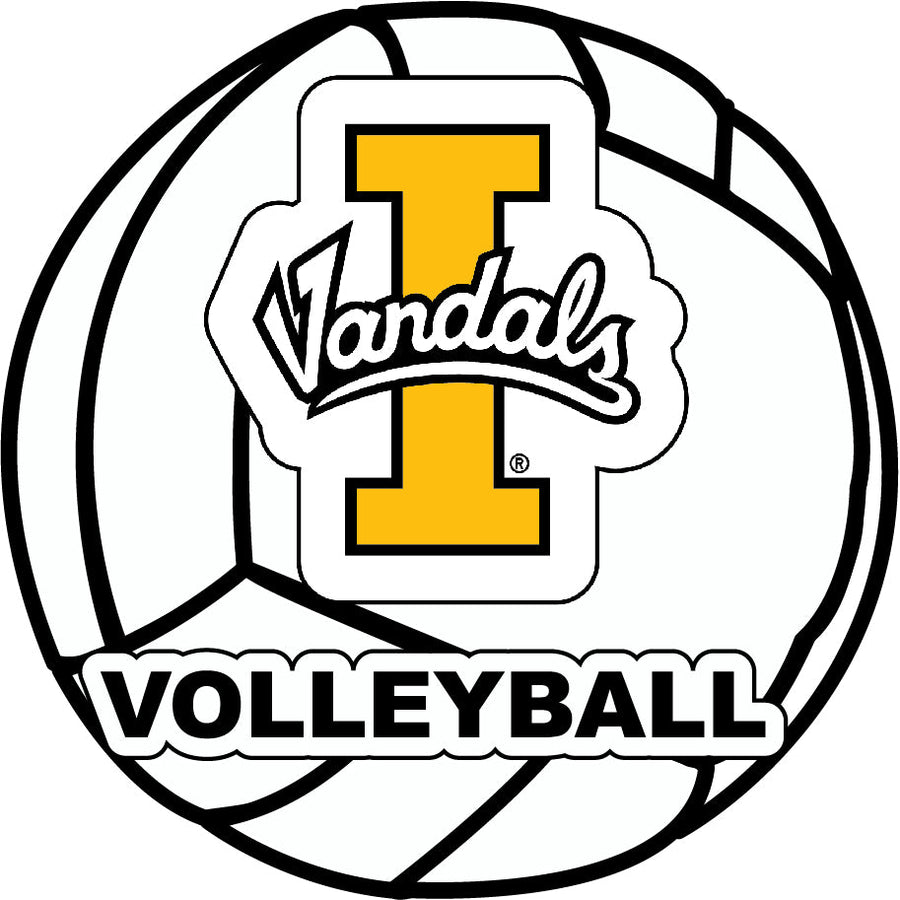 Idaho Vandals 4-Inch Round Volleyball NCAA Vinyl Decal Sticker for Fans, Students, and Alumni Image 1