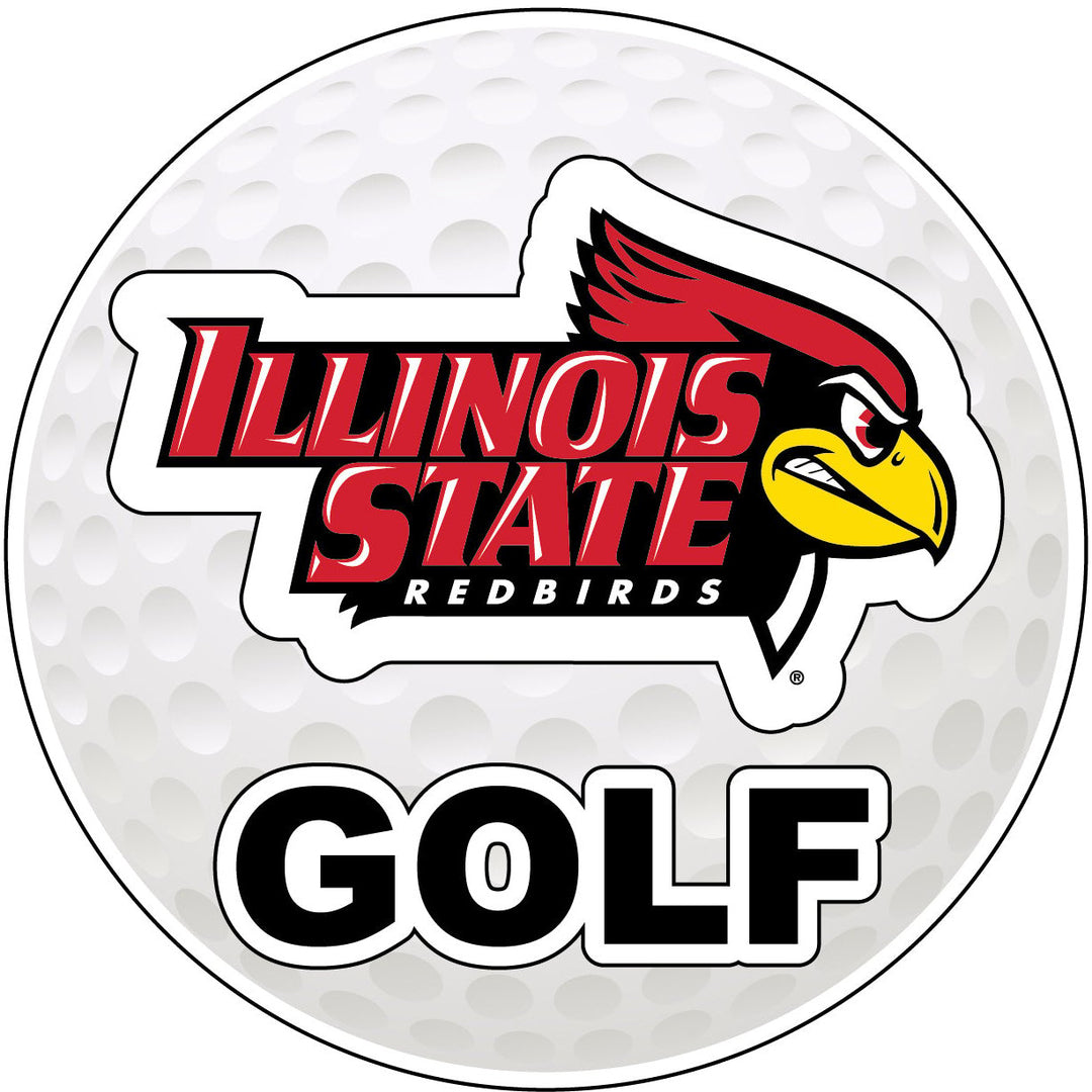 Illinois State Redbirds 4-Inch Round Golf NCAA Fairway Fervor Vinyl Decal Sticker Image 1