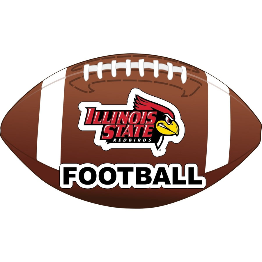 Illinois State Redbirds 4-Inch Round Football NCAA Gridiron Glory Vinyl Decal Sticker Image 1