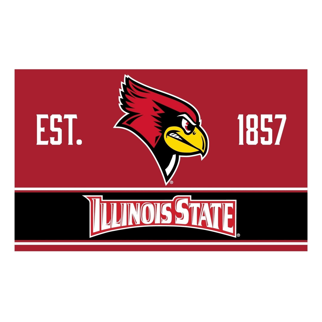 Illinois State Redbirds Wood Sign with Frame Image 1
