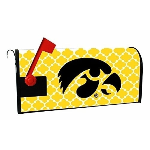 Iowa Hawkeyes NCAA Officially Licensed Mailbox Cover Moroccan Design Image 1