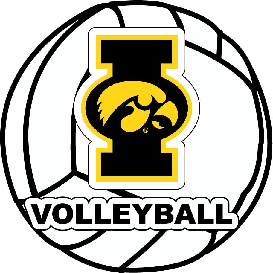 Iowa State Cyclones 4-Inch Round Volleyball NCAA Vinyl Decal Sticker for Fans, Students, and Alumni Image 1