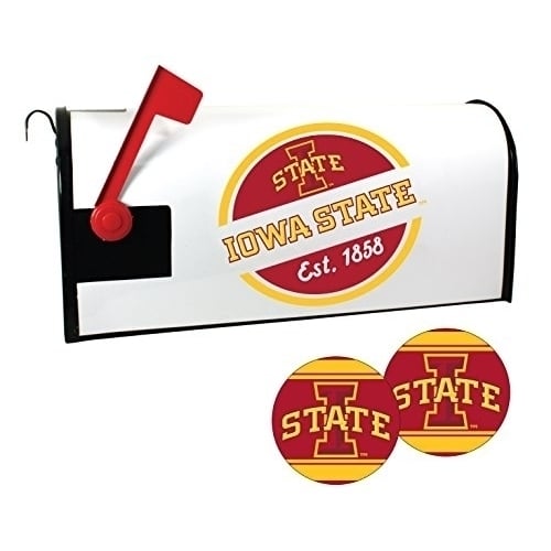 R and R Imports Iowa State Cyclones Magnetic Mailbox Cover and Sticker Set Image 1