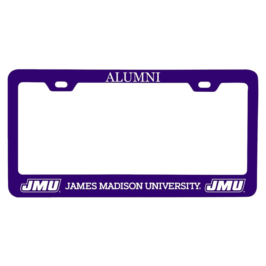 NCAA James Madison Dukes Alumni License Plate Frame - Colorful Heavy Gauge Metal, Officially Licensed Image 1