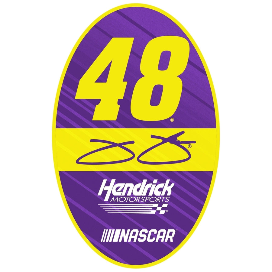 Jimmie Johnson 48 Oval Decal Sticker Image 1