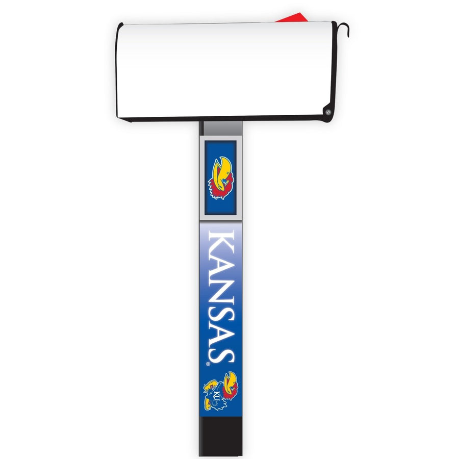 Kansas Jayhawks Mailbox Post Covers (2-Pack) Show Your Team Spirit Image 1