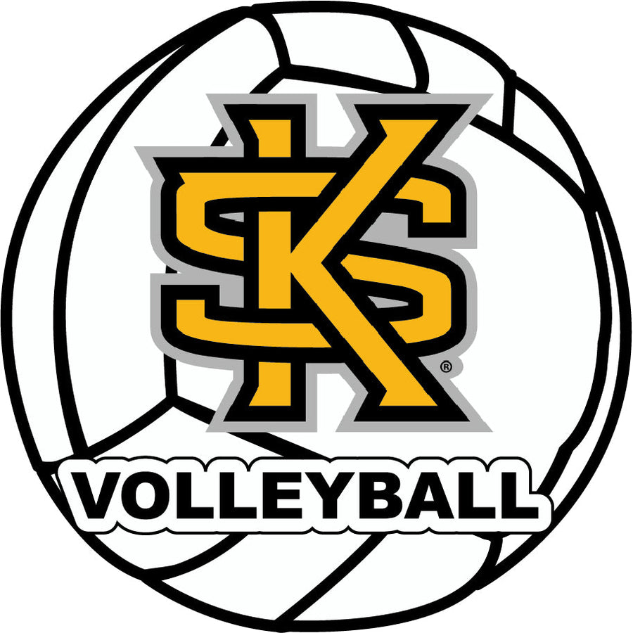 Kennesaw State University 4-Inch Round Volleyball NCAA Vinyl Decal Sticker for Fans, Students, and Alumni Image 1