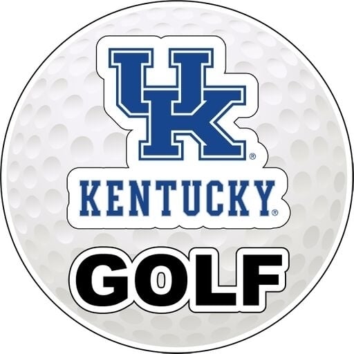 Kentucky Wildcats 4-Inch Round Golf NCAA Fairway Fervor Vinyl Decal Sticker Image 1