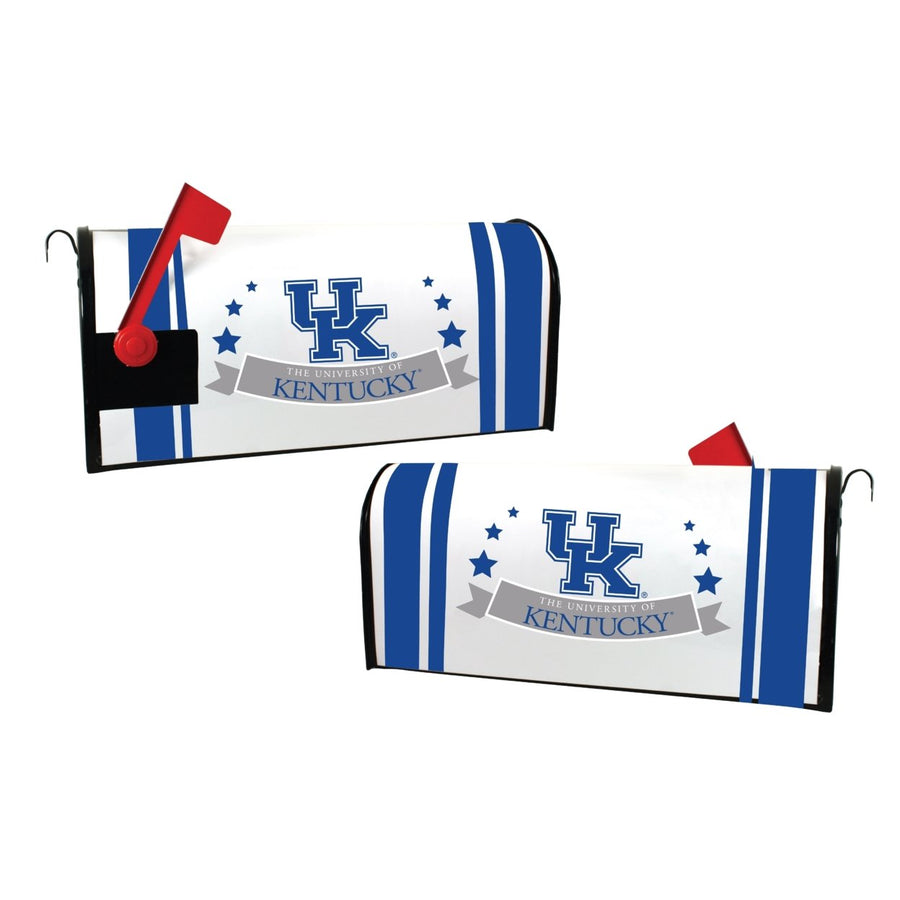 Kentucky Wildcats NCAA Officially Licensed Mailbox Cover Logo and Stripe Design Image 1