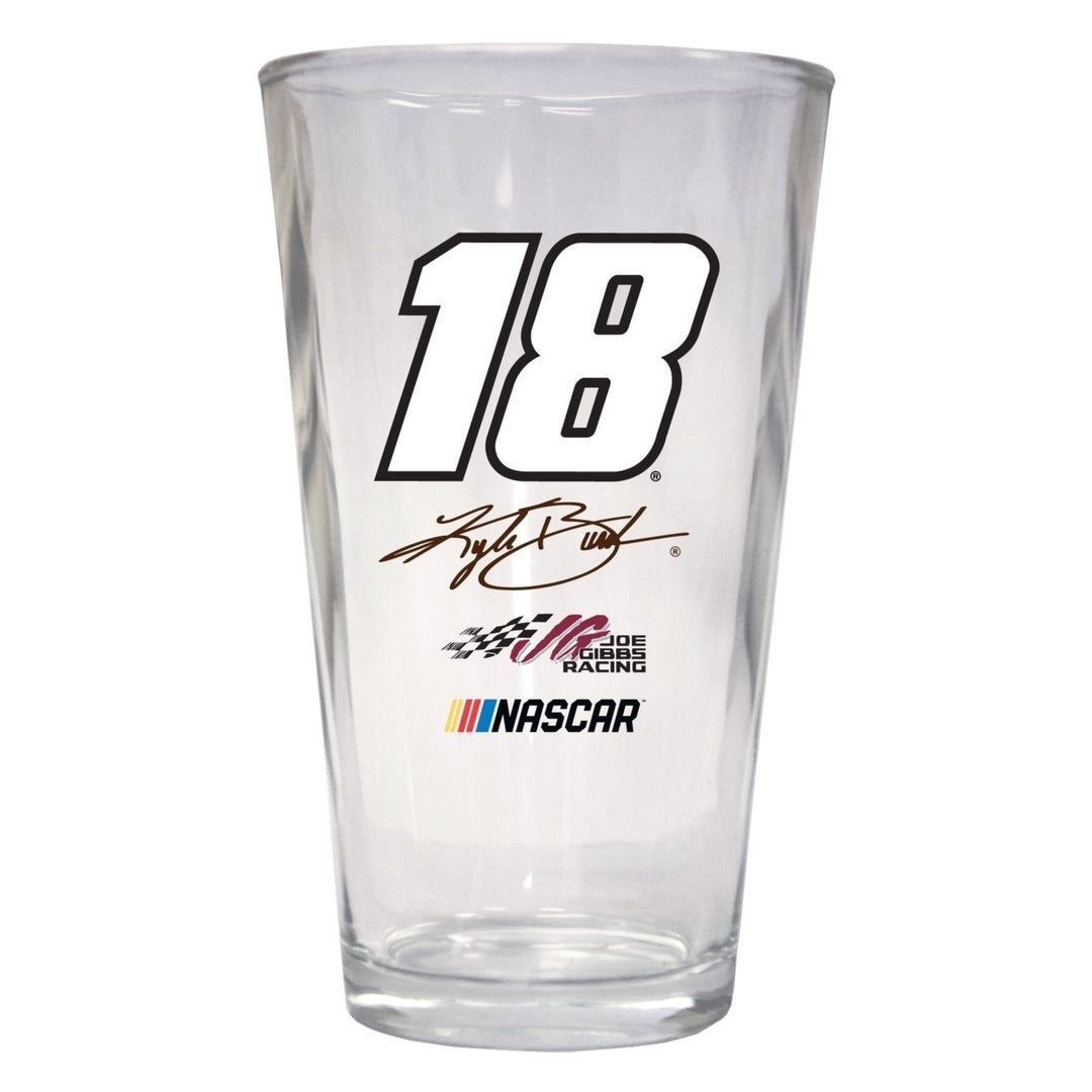 Kyle Busch 18 NASCAR Pint Glass for 2020 Image 1