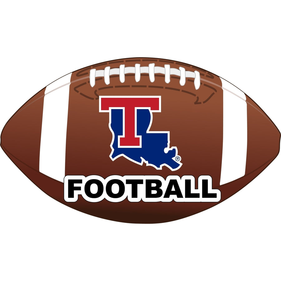 Louisiana Tech Bulldogs 4-Inch Round Football NCAA Gridiron Glory Vinyl Decal Sticker Image 1