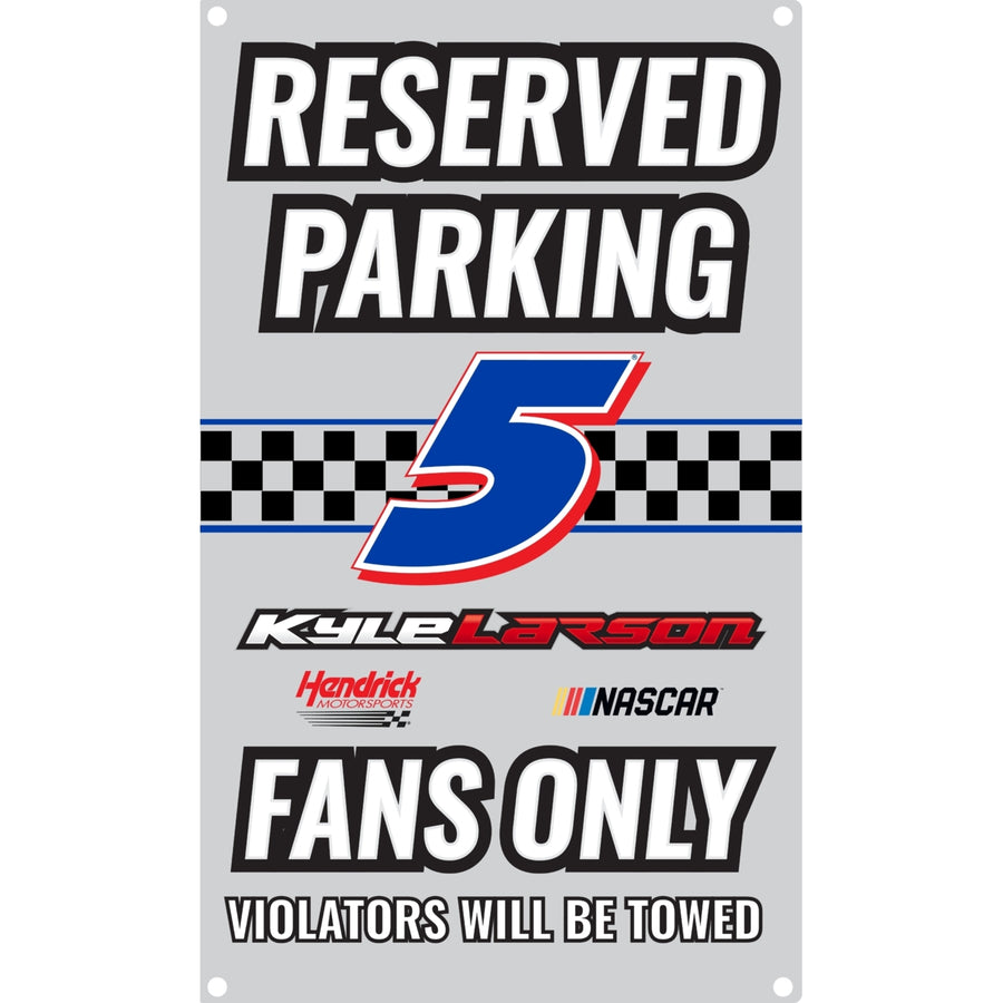 R and R Imports Kyle Larson 5 No Parking Metal Sign Image 1