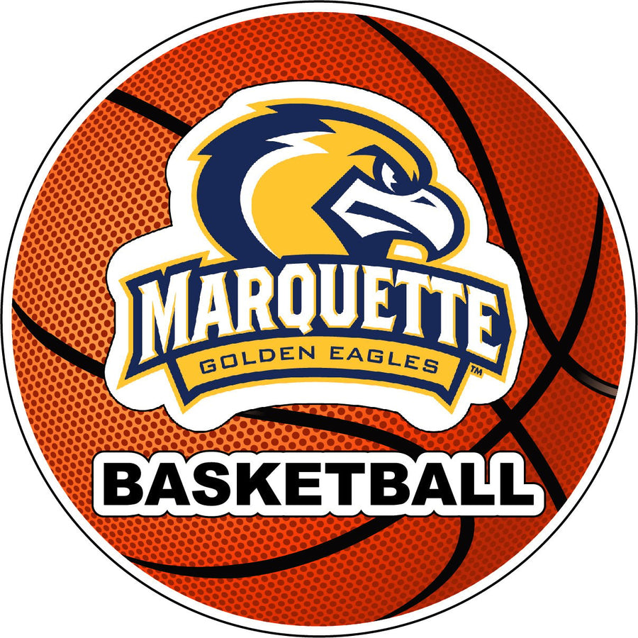 Marquette Golden Eagles 4-Inch Round Basketball NCAA Hoops Pride Vinyl Decal Sticker Image 1