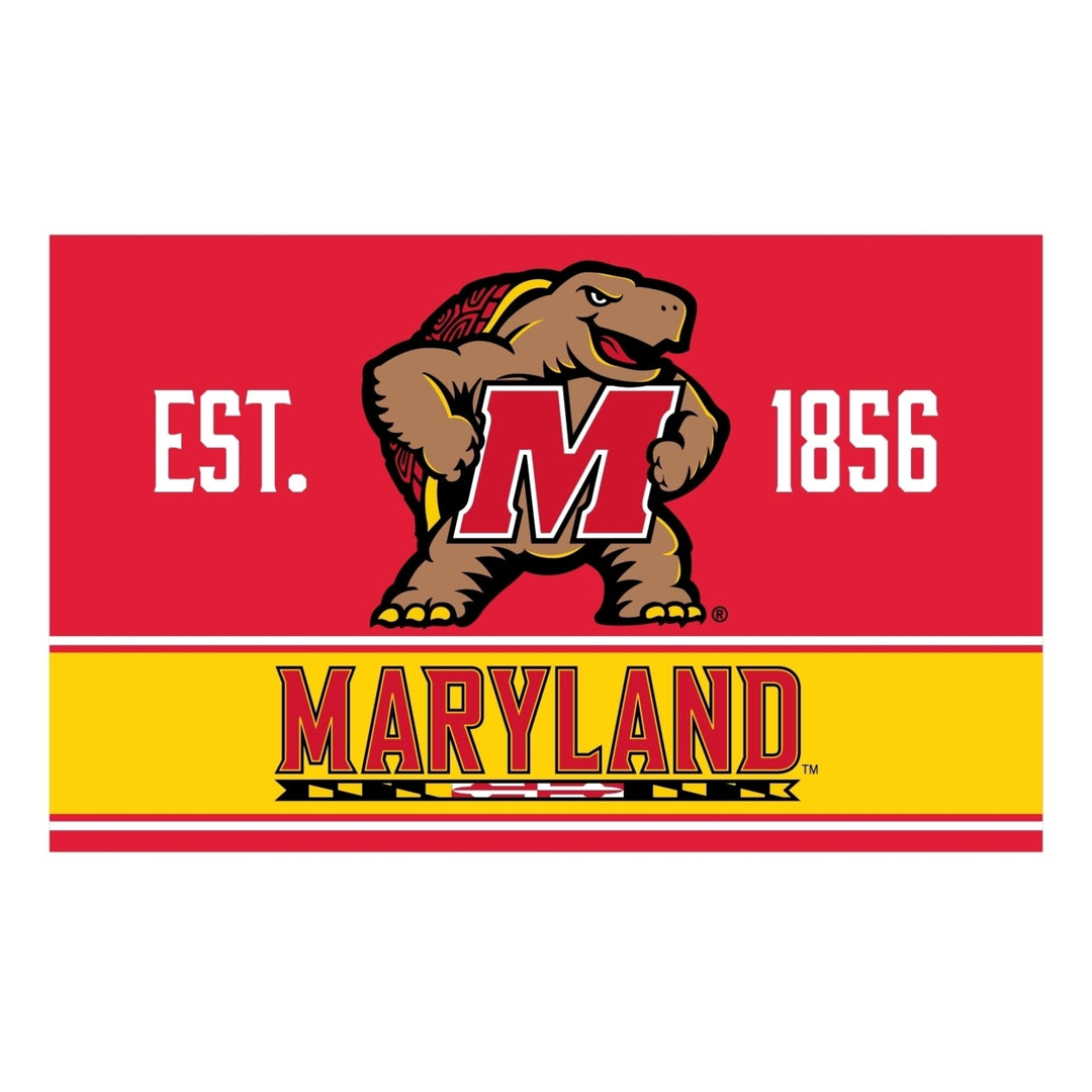 Maryland Terrapins Wood Sign with Frame Image 1
