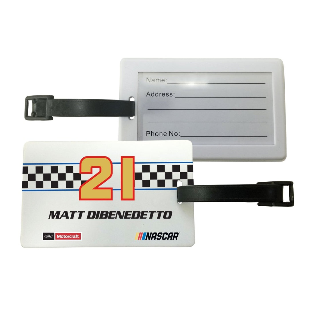 R and R Imports Matt DiBenedetto 21 Luggage Tag 2-Pack Image 1