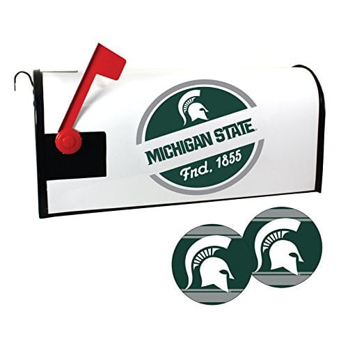 R and R Imports Michigan State Spartans Magnetic Mailbox Cover and Sticker Set Image 1