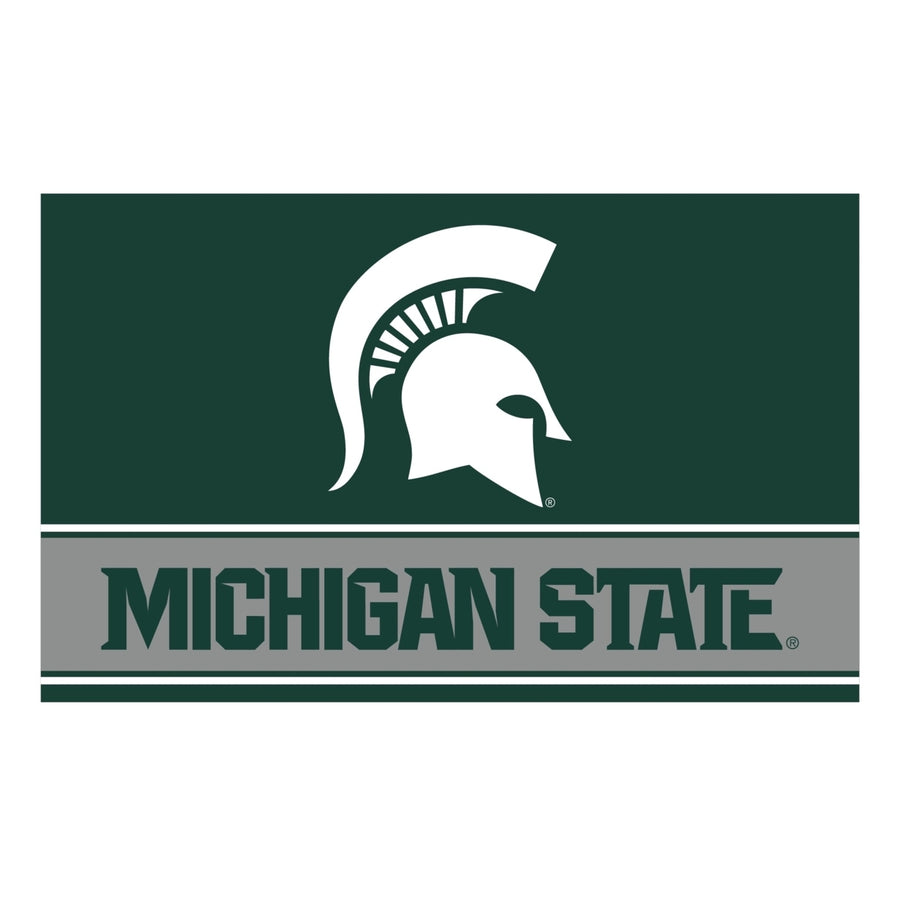Michigan State Spartans Wood Sign with Frame Image 1