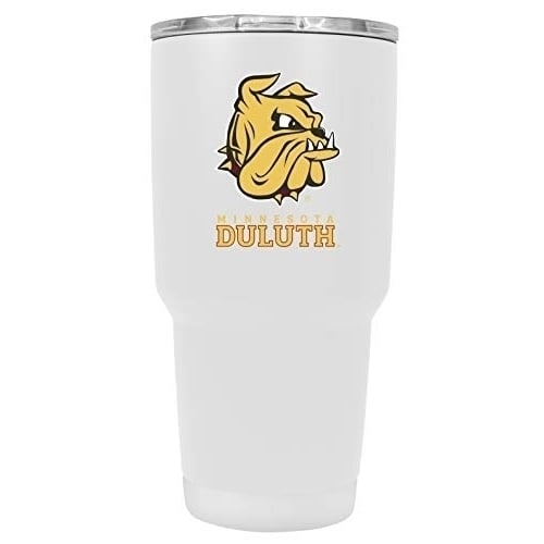 Minnesota Duluth Bulldogs 24 oz White Insulated Stainless Steel Tumbler Image 1