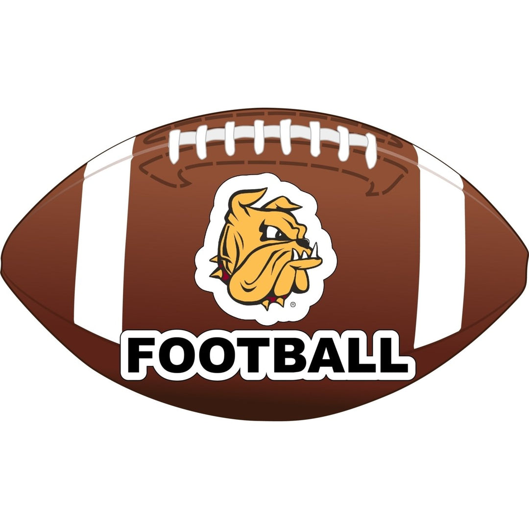 Minnesota Duluth Bulldogs 4-Inch Round Football NCAA Gridiron Glory Vinyl Decal Sticker Image 1