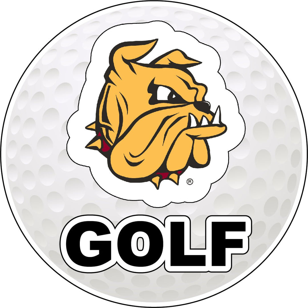 Minnesota Duluth Bulldogs 4-Inch Round Golf NCAA Fairway Fervor Vinyl Decal Sticker Image 1