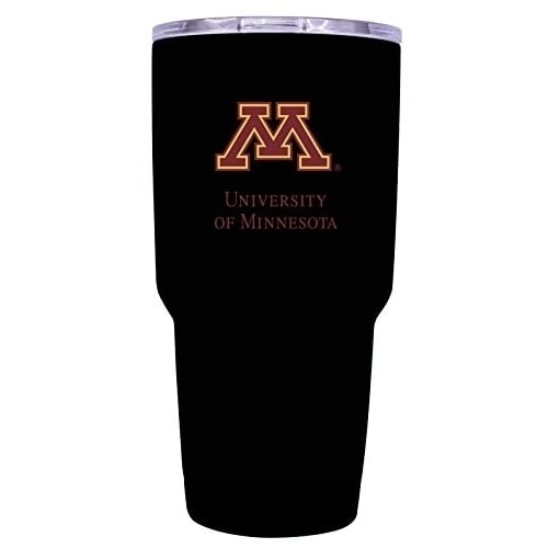 Minnesota Gophers 24 oz Black Insulated Stainless Steel Tumbler Image 1