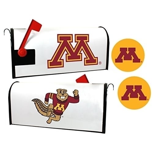 Minnesota Gophers NCAA Officially Licensed Mailbox Cover and Sticker Set Image 1