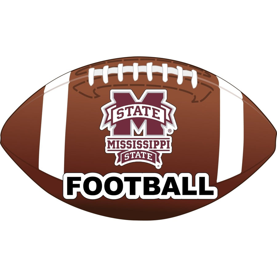 Mississippi State Bulldogs 4-Inch Round Football NCAA Gridiron Glory Vinyl Decal Sticker Image 1