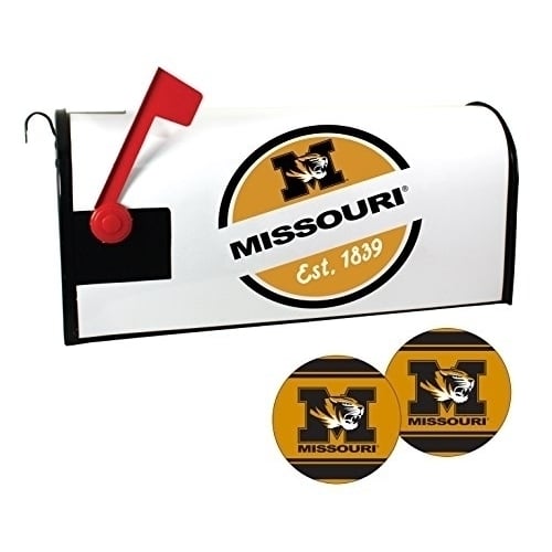 R and R Imports Missouri Tigers Magnetic Mailbox Cover and Sticker Set Image 1