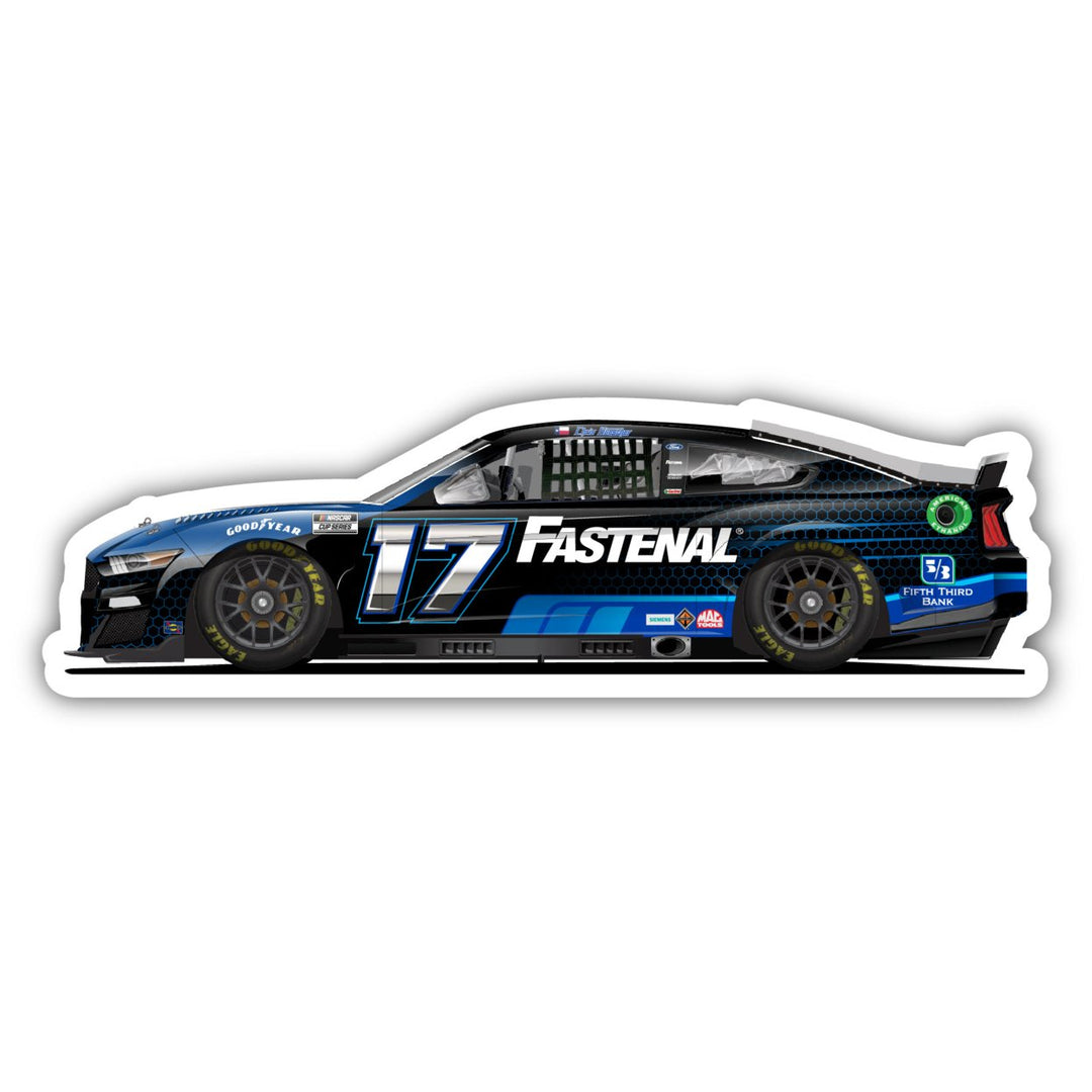 Nascar 17 Chris Buescher 4-Inch Vinyl Decal Stiker Car Design Image 1