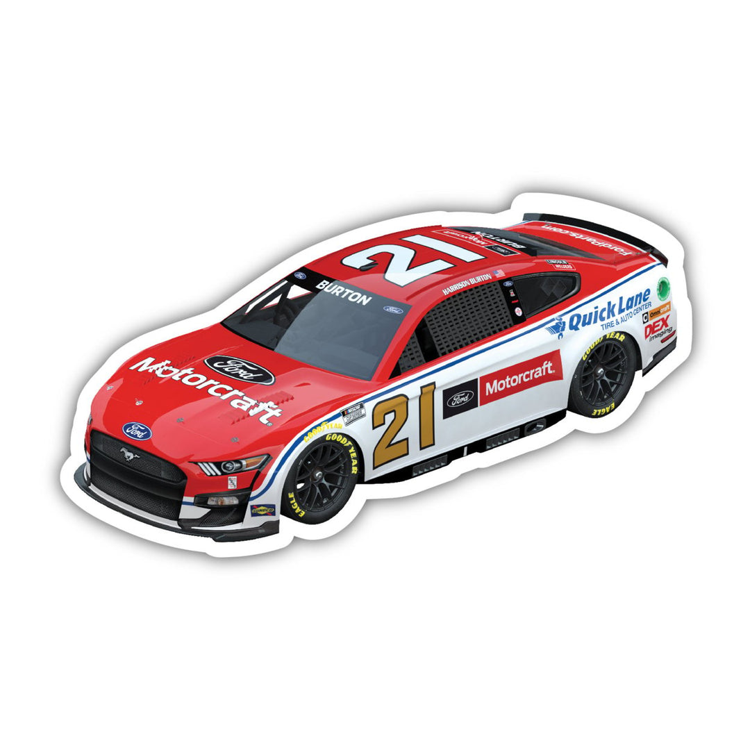 Nascar 21 Harrison Burton 4-Inch Vinyl Decal Stiker Car Design Image 1