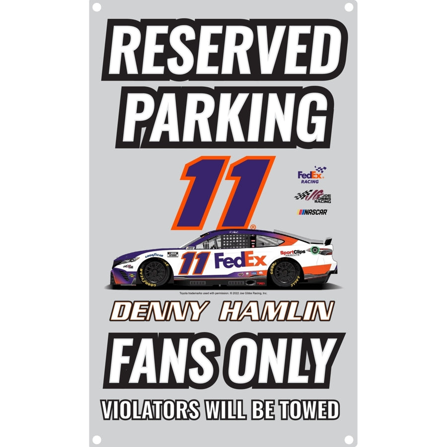 R and R Imports Nascar 20 Christopher Bell No Parking Metal Sign For 2022 Image 1