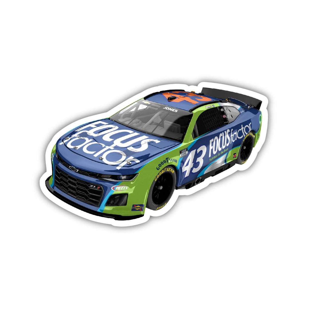 Nascar 43 Erik Jones 4-Inch Vinyl Decal Stiker Car Design Image 1