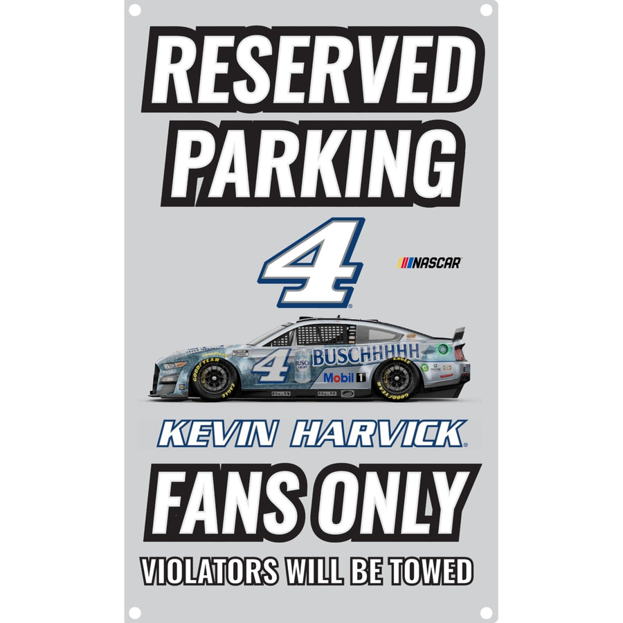 R and R Imports Nascar 4 Kevin Harvick No Parking Metal Sign For 2022 Image 1