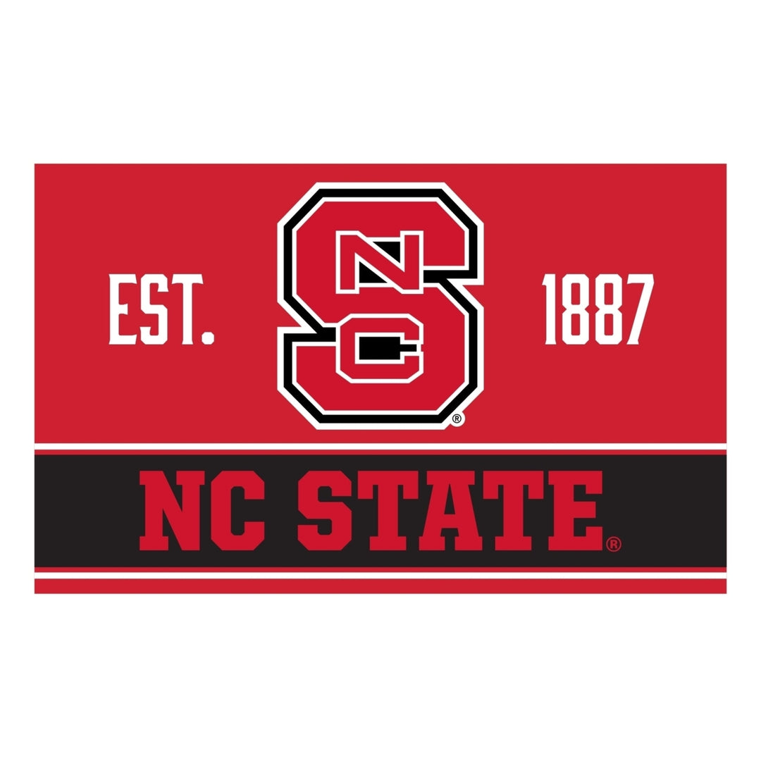 NC State Wolfpack Wood Sign with Frame Image 1