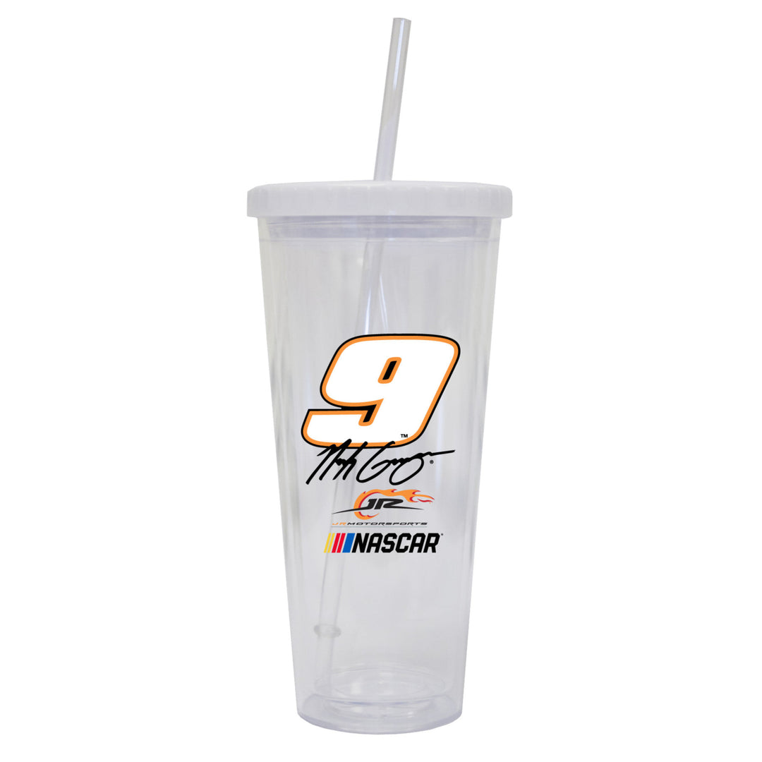 R and R Imports Noah Gragson 9 NASCAR 24 oz Straw Tumbler  for 2021 Image 1