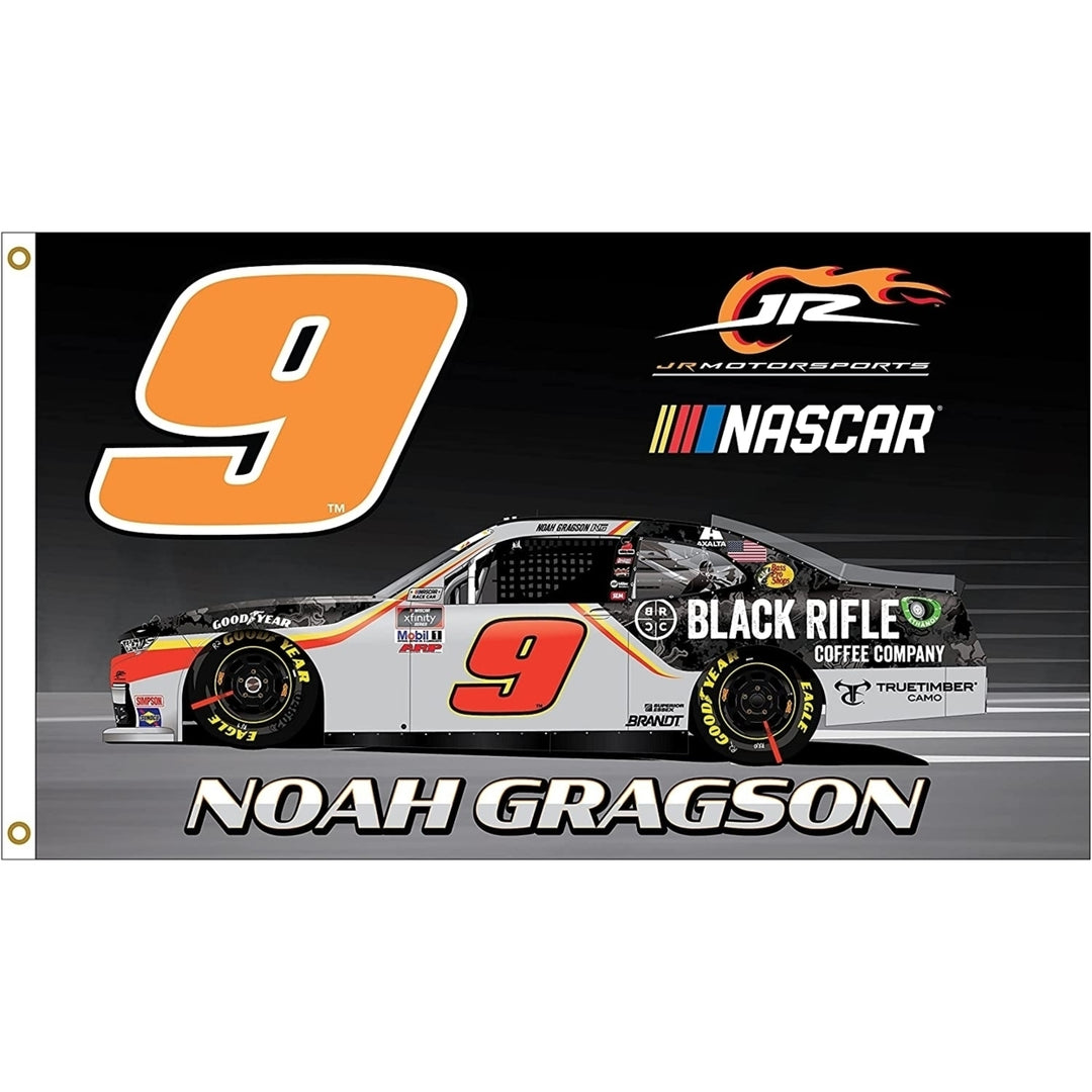 R and R Imports Noah Gragson 9 3x5 One Sided Car Flag for 2021, Multi Image 1